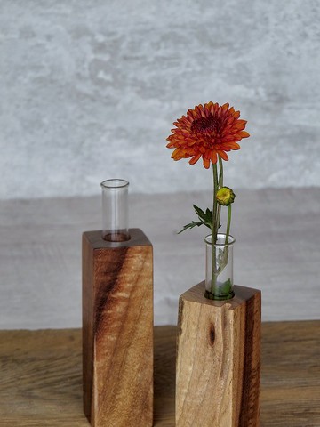 HO MOOD 幾何系列—原木花器(立柱)