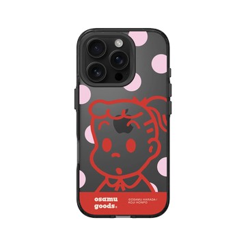 iPhone 16 Pro Clear 酷墨灰 - OSAMU GOODS - 大圓點系列-Jill