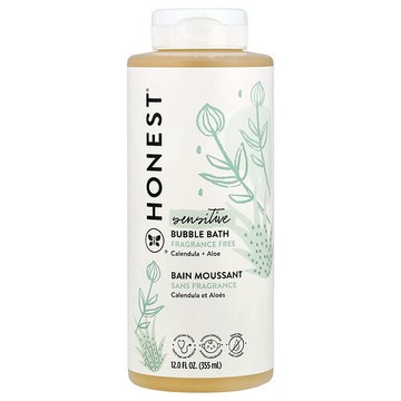The Honest Company, 抗敏感，泡泡浴，無香，12 液量盎司（355 毫升）