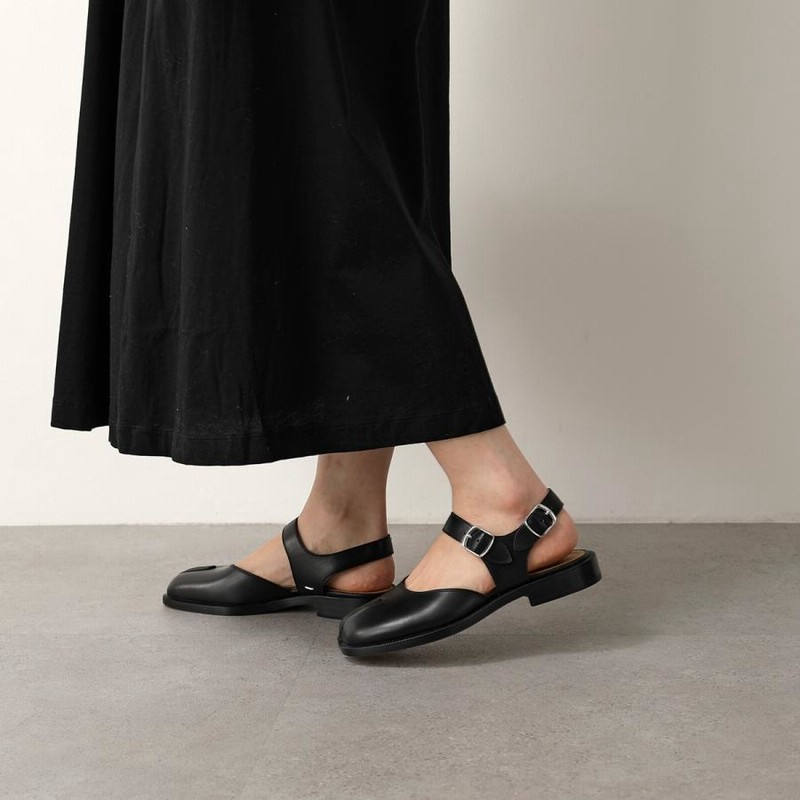 Maison Margiela】美品 ストラップ レザー サンダル ベルクロ