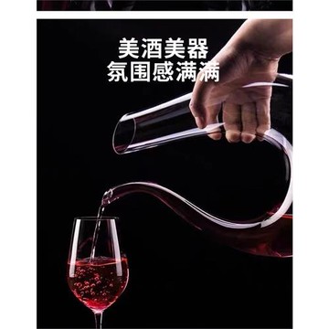 水晶玻璃醒酒器紅酒豎琴U形壺蛇形壺蝸牛壺大肚斜口旋轉醒酒器
