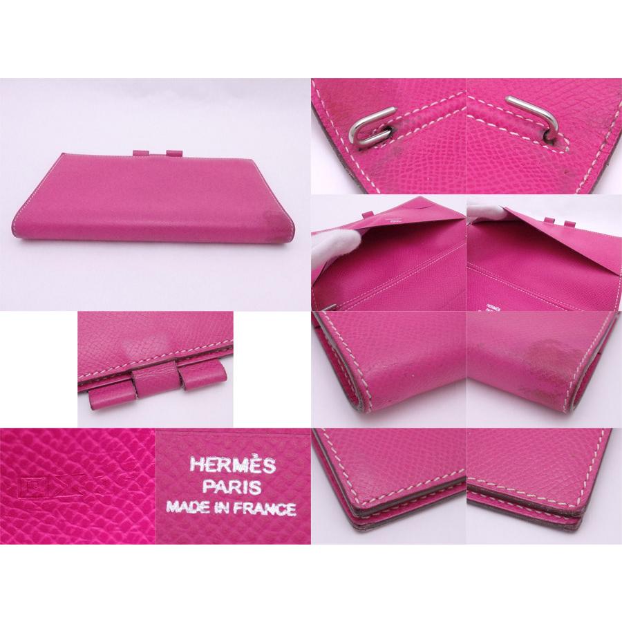 エルメス HERMES 手帳カバー レザー ピンク