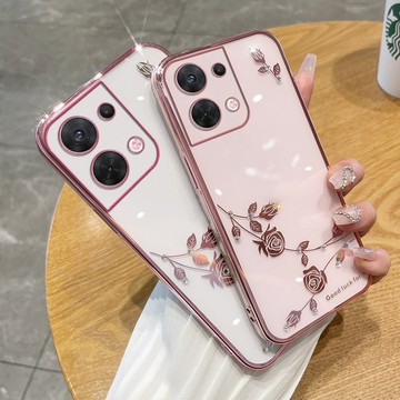 電鍍永生花 手機殼 適用於 OPPO Reno 14 13 12 Pro Find X8 A3X A98 A78 保護殼