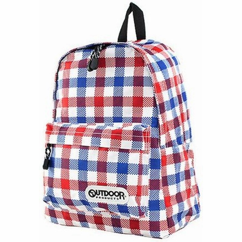 アウトドアプロダクツ Outdoor Products リュックサック ブロックチェック柄 Odr 01 30 レッド Red バックパック 山ガール ビジネスリュックサック Po10 通販 Lineポイント最大0 5 Get Lineショッピング