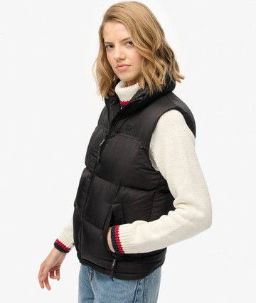 Superdry Women's Tech Padded Gilet Black Size: 8