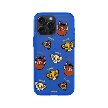 iPhone 15 Pro Max Clear 激光藍 - Disney - Lion King 迪士尼-獅子王 - 辛巴&丁滿&彭彭-Pattern頭像