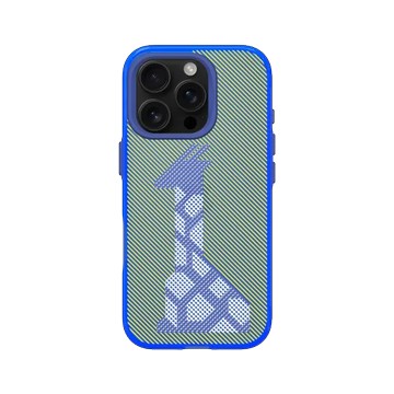 iPhone 16 Pro JellyTint 激光藍 - None - 努比亞長頸鹿 - 線條版