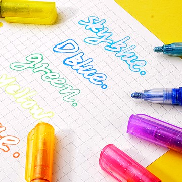 🍋檸檬青🍋 新款現貨8色熒光輪廓筆標記筆記號筆塗鴉繪畫手賬卡片書寫彩色筆