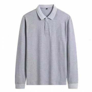 仙鶴刺繡秋季長袖T恤翻領男士polo衫男裝休閒上衣寬鬆2025新款袖口袋 拼接有型 吸濕排汗 涼爽舒適 易洗快乾 長袖P