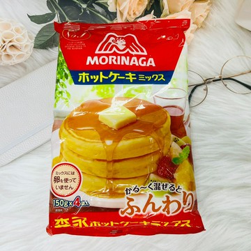 日本 MORINAGA 森永製果  德用鬆餅粉 600g (150g*4) 日本鬆餅粉｜全店$299 全家取貨免運｜領券9折｜APP下單最高再賺13%點數⚡