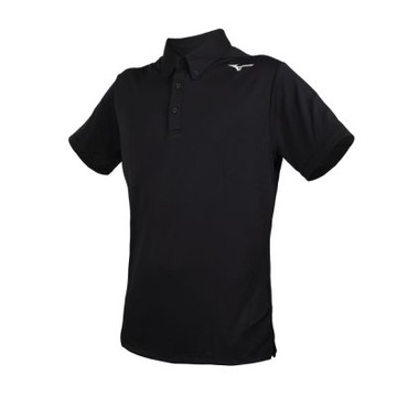 MIZUNO 男短袖POLO衫-抗UV 吸濕排汗 台灣製 32TAC51309 黑白