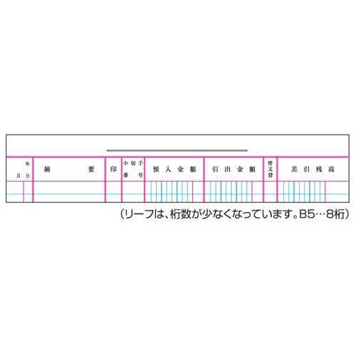 コクヨ 帳簿　銀行勘定帳　Ｂ５　１００頁　チ−１０８×３