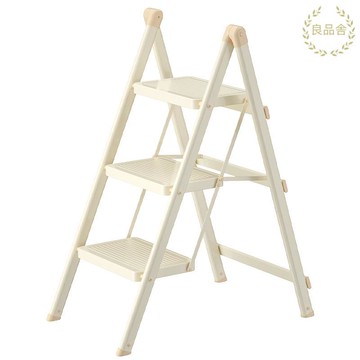 倉庫現貨/附發票 肯泰家用梯子折疊梯加厚伸縮兩用小樓梯室內多功能爬梯三步人字梯 LPS/AL93 公司貨 快速出貨