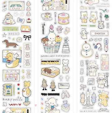 黃油餅乾 割型貼紙捲 5米卷 (kiss cut)