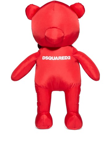 Dsquared2 - logo-print teddy bear keychain - men - Polyester/Polyamide - One Size
