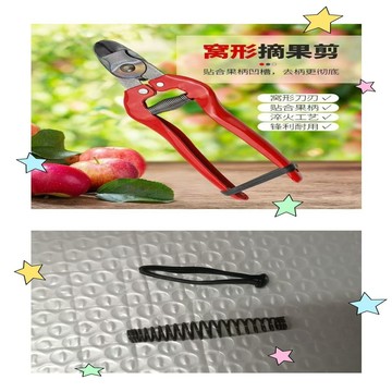 【臺灣熱銷】窩剪彈簧配件，蘋果剪彈簧，摘果剪彈簧，窩剪尾部皮繩，尾部皮帶