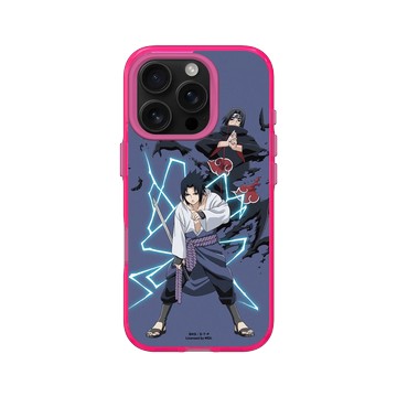 iPhone 16 Pro Clear 粉漾桃 - 火影忍者 Naruto - 角色系列-宇智波鼬&宇智波佐助