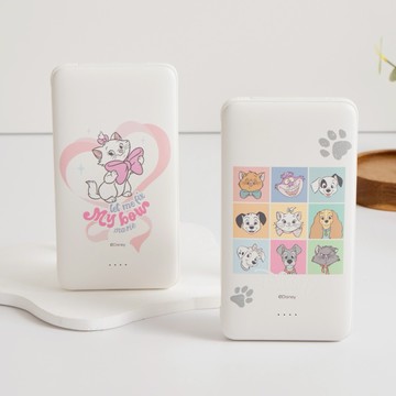 【TOYSELECT】Disney Cats And Dogs-貓狗九宮格雙線快充10000mAh行動電源