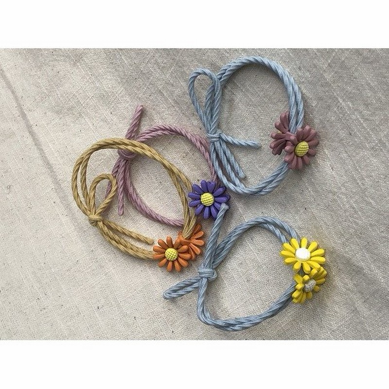 キッズヘアアクセサリー ヘアゴム 2連ゴム 花 マーガレット 髪飾り かわいい ヘアアレンジ プチプラ 通販 Lineポイント最大0 5 Get Lineショッピング
