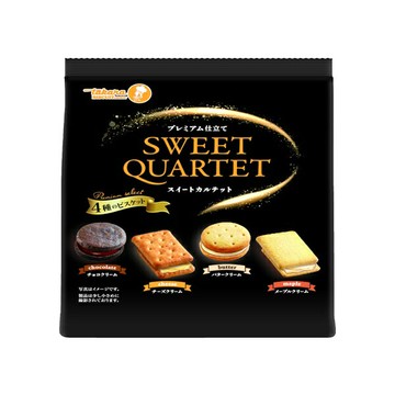 【江戶物語】TAKARA 寶製果 4種類綜合夾心餅乾 127g  奶油夾心餅乾 SWEET QUARTET  起司餅乾
