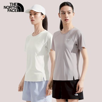 The North Face北面短袖｜女款山系輕量機能抗UV防曬T恤(多款任選) 涼感
