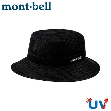 【Mont-Bell 日本 3D MESH HAT 圓盤帽《黑》】1118193/漁夫帽/防曬帽/網眼帽