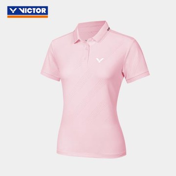 VICTOR/威克多羽毛球服女款針織運動POLO衫 S-59153