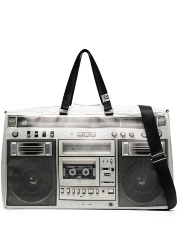 Maison MIHARA YASUHIRO - Boombox-print tote bag - women - Polyurethane - One Size - Grey
