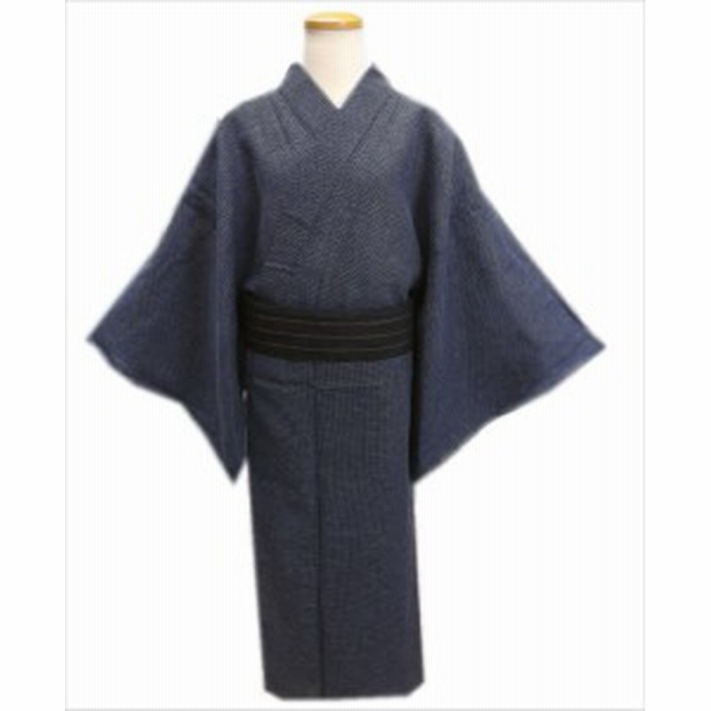 帯簡単 粋なメンズ男性浴衣とワンタッチ結び角帯セット濃紺地亀甲ｌ 通販 Lineポイント最大1 0 Get Lineショッピング