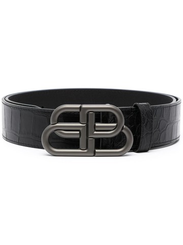 Balenciaga - BB logo-buckle belt - men - Leather - 100 - Black