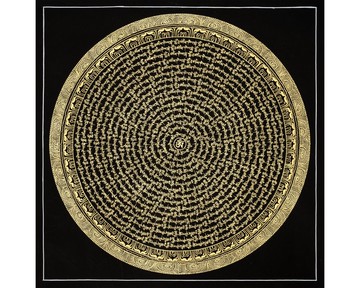 手工真言曼陀羅唐卡 — 為平靜與禪修而生的真言設計