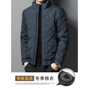 棉服男士冬季加厚保暖潮流休閑上衣2025新款秋冬立領爸爸棉襖外套