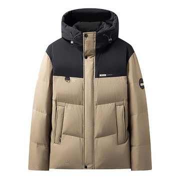 [巴黎精品] 真羽絨90%白鴨絨羽絨外套羽絨衣夾克-保暖短版印花時尚男外套3色a1is5