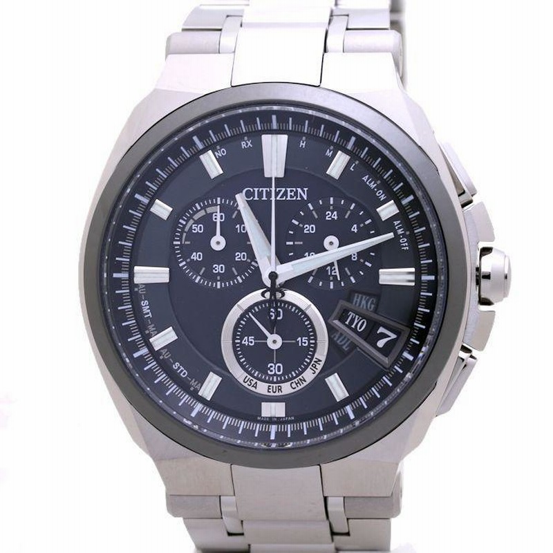 CITIZEN シチズン アテッサ エコドライブ BY0040-51F H610-T018068 ソーラー電波 メンズ /38437 【中古】 腕時計  | LINEブランドカタログ