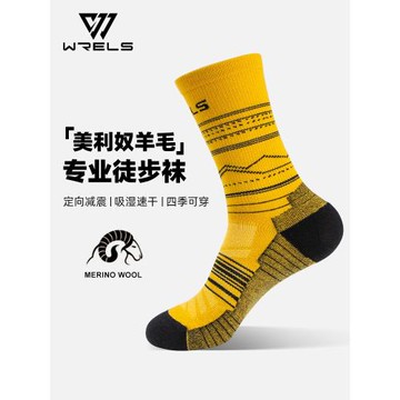 戶外運動美利奴羊毛襪子登山越野徒步防臭速干透氣美麗諾四季襪子