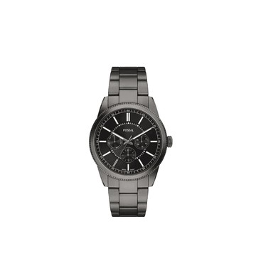 【FOSSIL】限時9折↘Pearson 商務多功能三眼手錶 槍灰色不鏽鋼鍊帶 42 MM FS6136