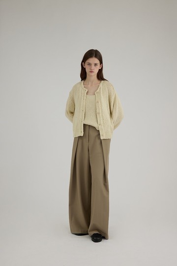 慵懶風 復古針織開衫套裝