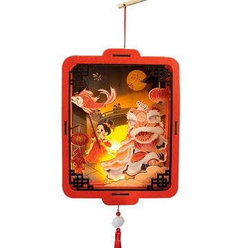 🌈「探夢科學」中秋節手提元宵節發光燈籠兒童手工diy製作材料花燈