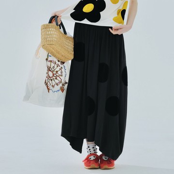 黑色滑爽圓裙 / 半身裙 裙子