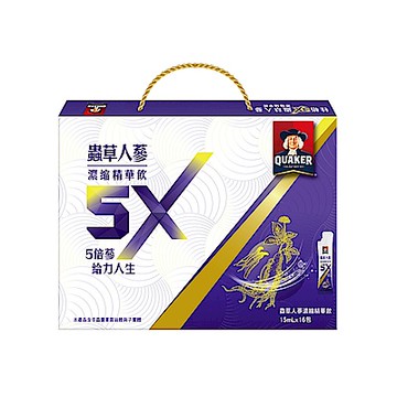 【桂格官方直營】5X蟲草人蔘濃縮精華飲 (15ml×16入)