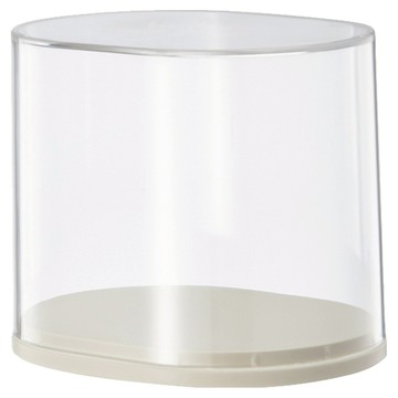 FAmILyLIFE 生活 橢圓形透明展示盒 A-474 迷你基本款  1個  12 x 9.1 x 9.8cm