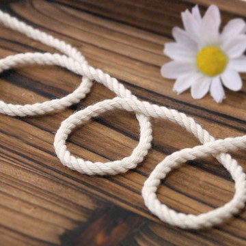 快樂熊 棉質滾邊條 60股 寬度0.4cm  2個  白色