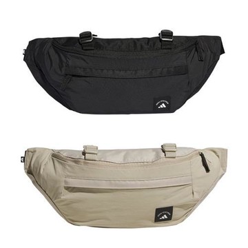 Adidas 腰包 斜背包 防潑水 黑/卡其【運動世界】KR5138/KT3090