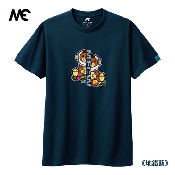 MAIFU CEWEI｜男裝 分裂太空熊印花短袖 T恤 短袖上衣 潮T 短T 街頭 潮流 個性 可愛 情侶 精品