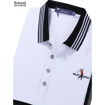 秋季球衣純色有領POLO衫長袖T恤