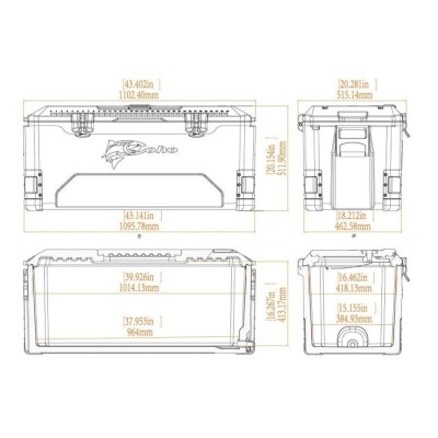 即日発送】COHO コーホー クーラーボックス 大型 165QT 156L 保冷7日 キャンプ 釣り バーベキュー レジャー 保冷ボックス |  LINEブランドカタログ