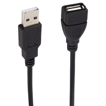 超強效抗干擾USB傳輸線 A公 A母 180cm  黑色  1條