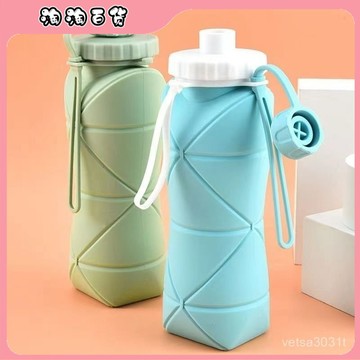 新款硅膠戶外折疊水杯便攜式食品級耐高溫旅遊運動可折疊伸縮水杯