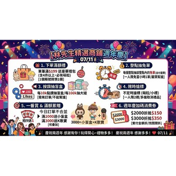 林先生精選【7.11週年慶須知詳情】林先生公仔