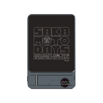 【正版授權】坂本日常線條LOGO款Turbo極速輕薄磁吸行動電源